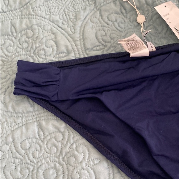 NWT Trina Turk Navy and White adjustable Bikini Sz 14 - Picture 9 of 15